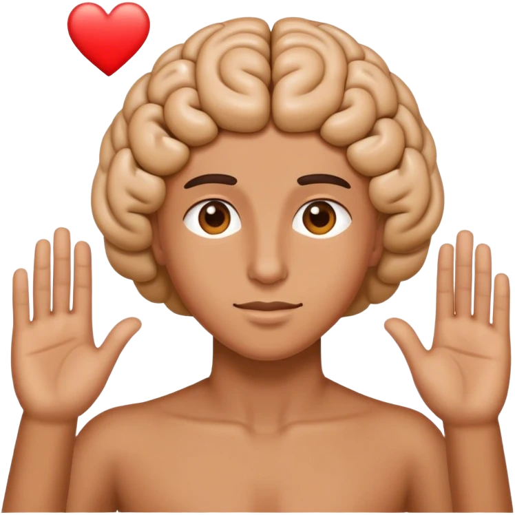 sending love to your brain  emoji