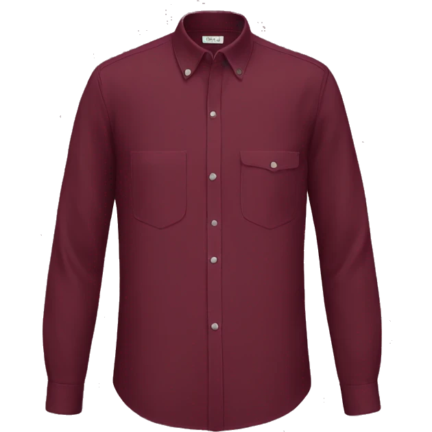 Burgundy full sleeve shirt  emoji