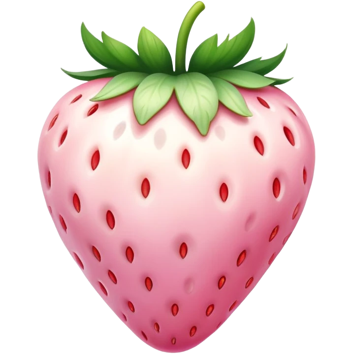 White Strawberry  emoji