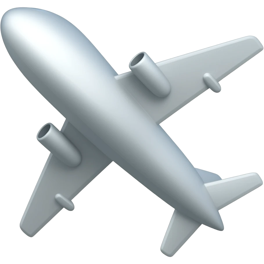 Bold airplane emoji