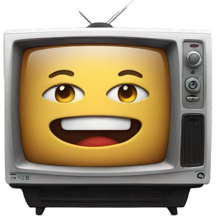 television with netflix logo emoji