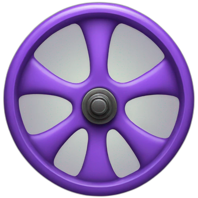old purple wheel emoji