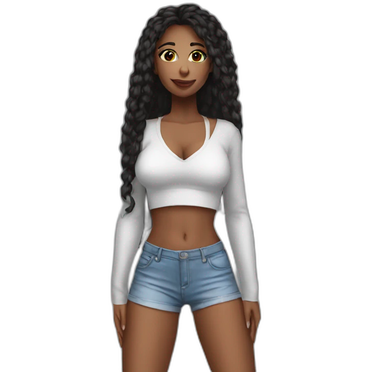 Female Onlyfans full body emoji