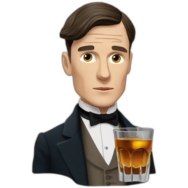 Tommy shelby peaky blinders drinking whisky emoji