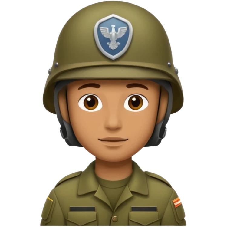 Quiero un soldado con su casco emoji