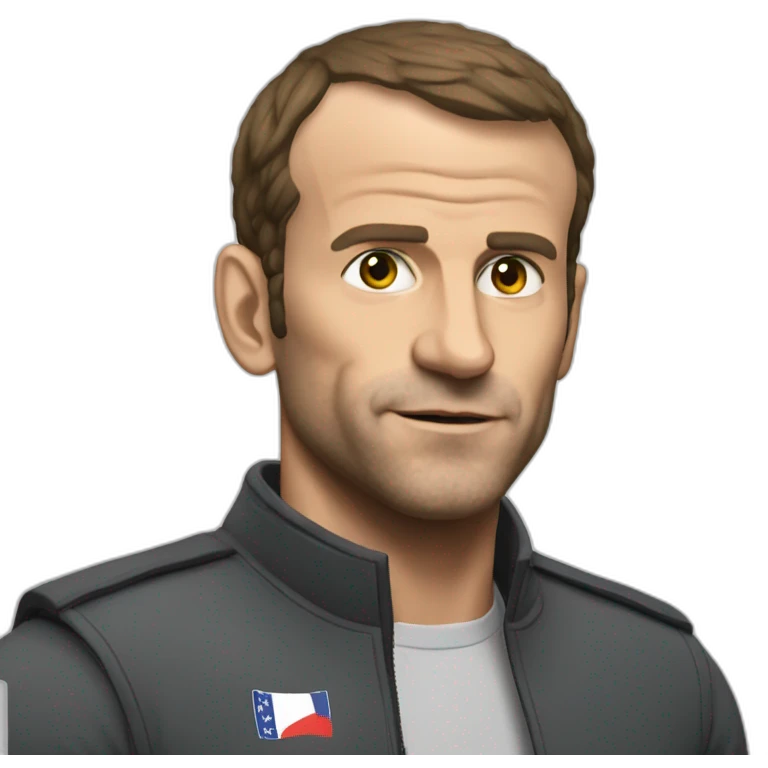 macron qui fait du mma emoji