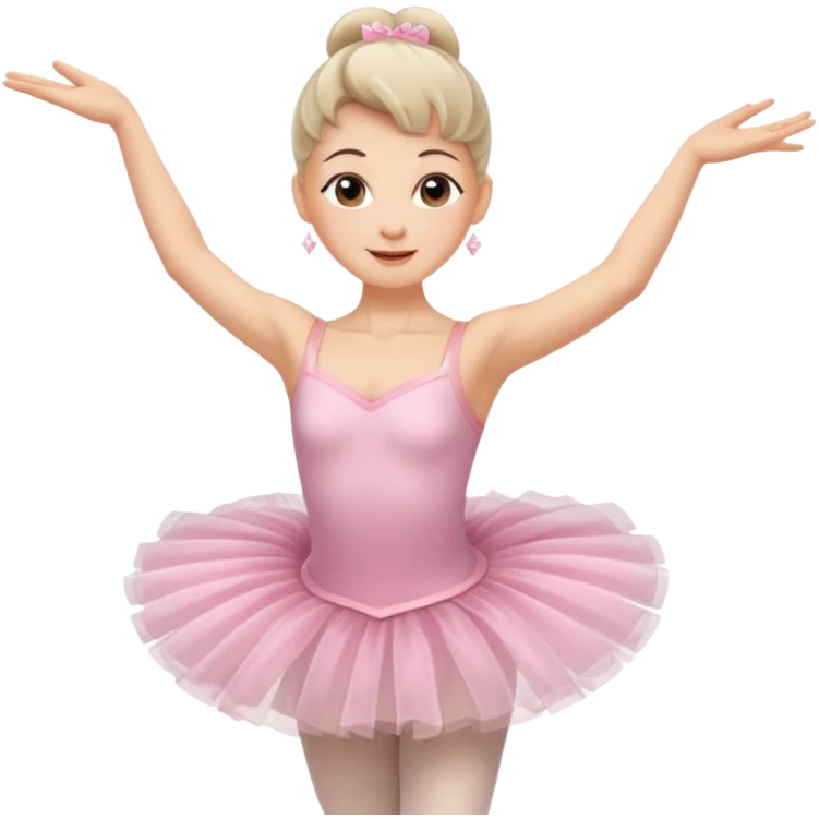 Ballerina, middle age woman, more expressions emoji