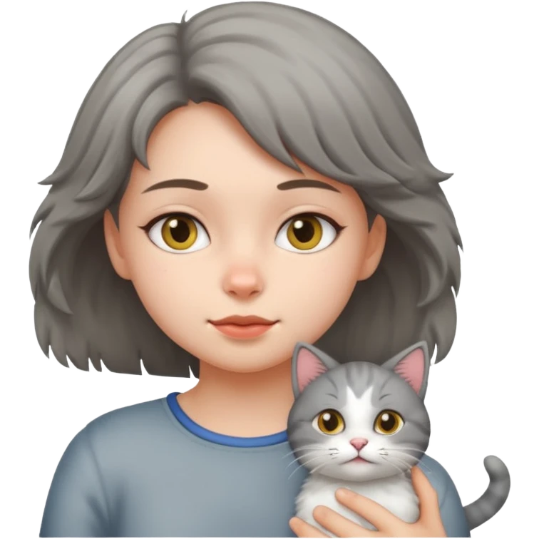 cat peeing on girl emoji