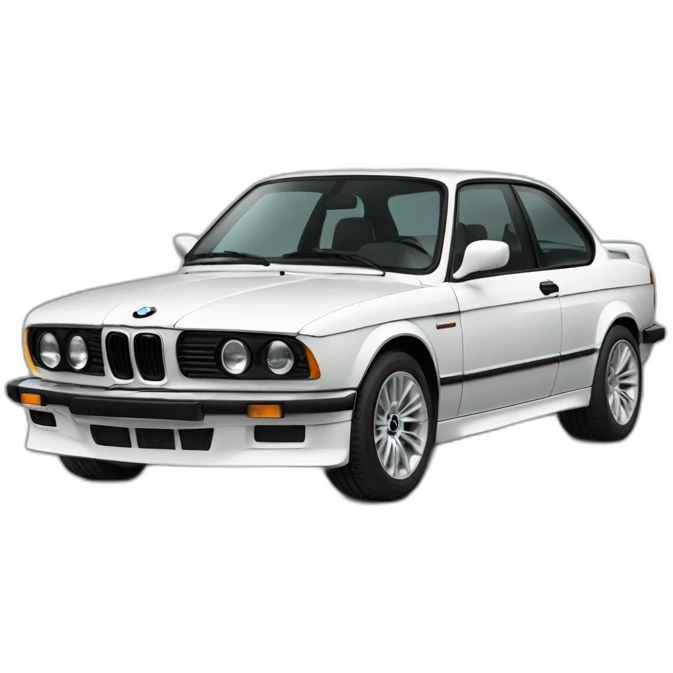 BMW avec de la fumée emoji