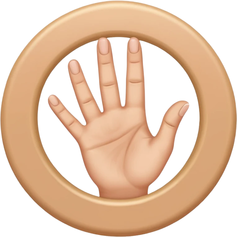 hand making a circle with fingers invented sign emoji