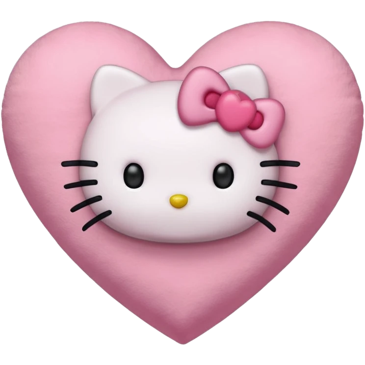 hello kitty heart emoji