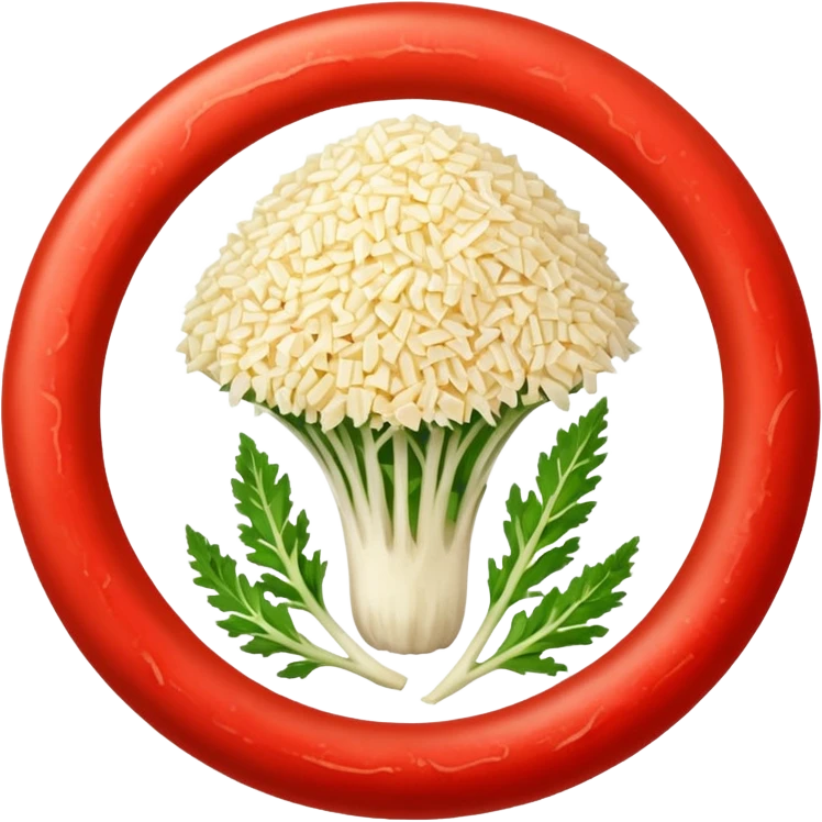 red and circle horseradish emoji