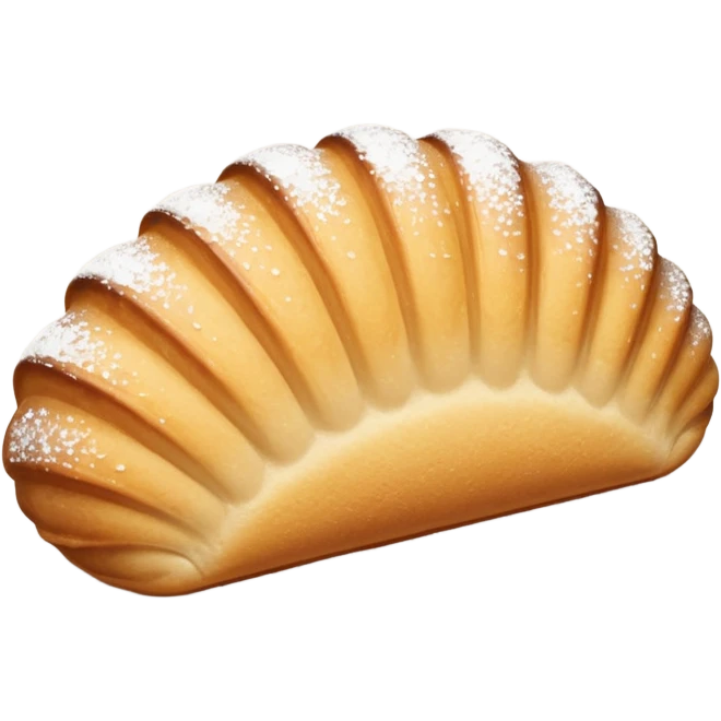 A madeleine pastry emoji