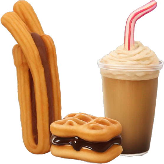 boba and churros emoji