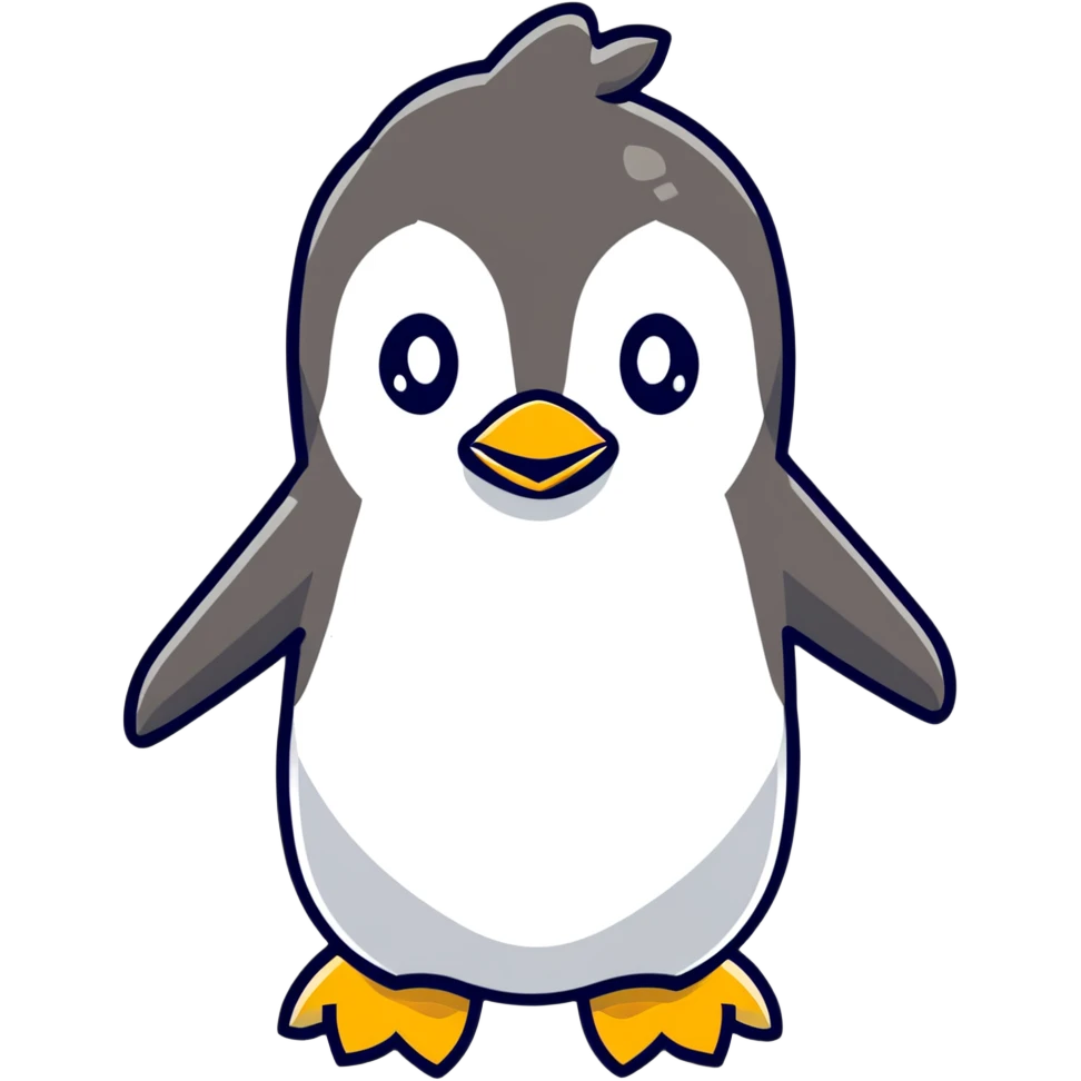 cute penguin emoji