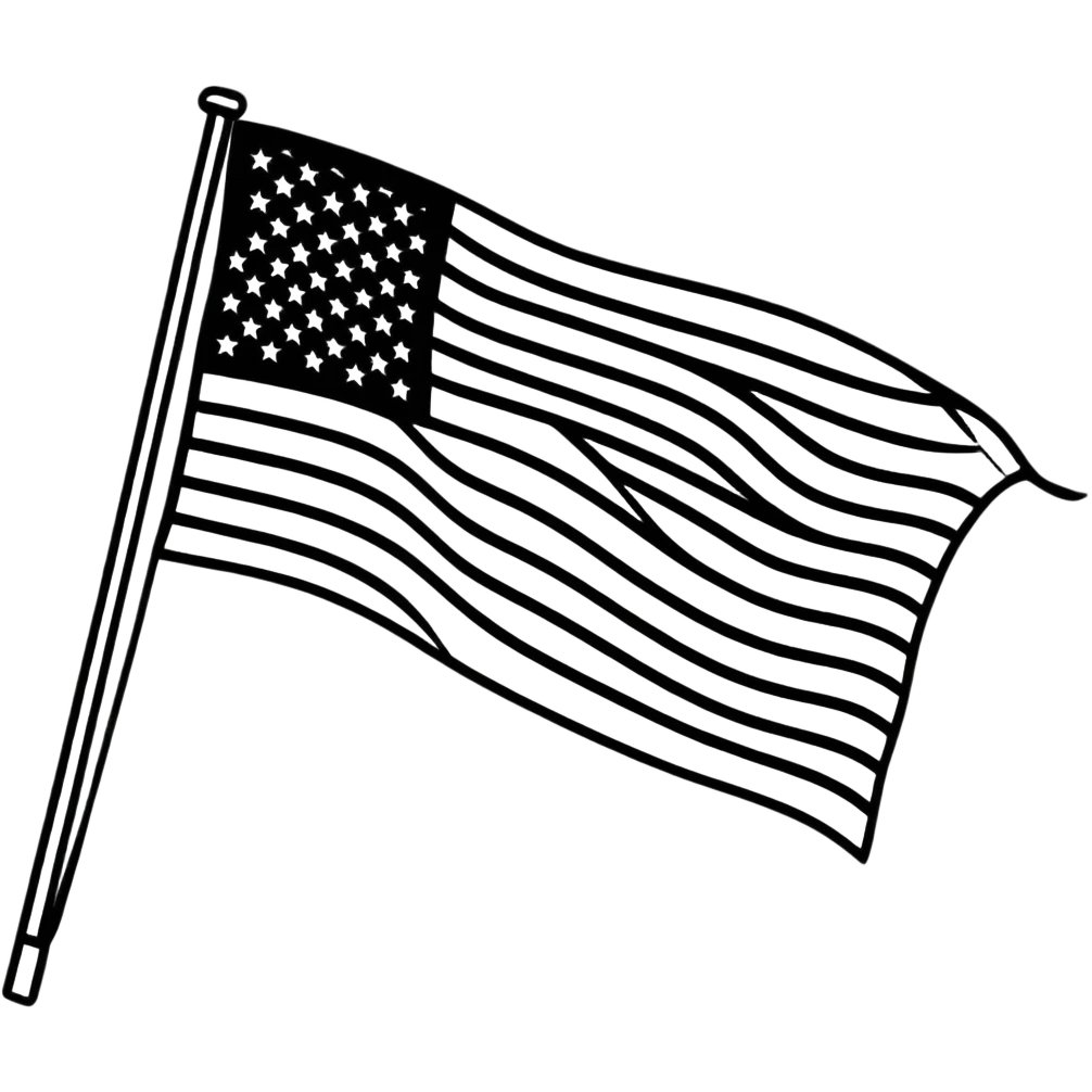 American flag patriotic emoji