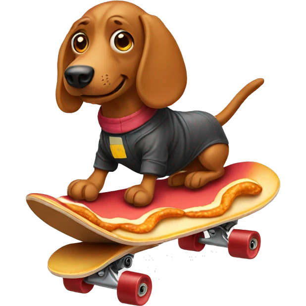 Skateboarding hotdog  emoji