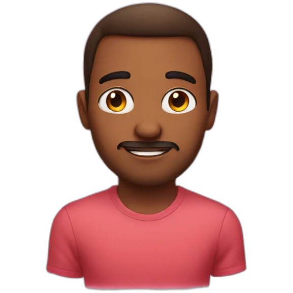 A man in love with hearts for eyes emoji