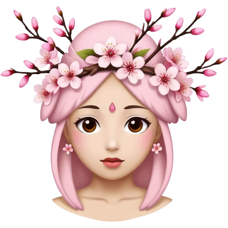 Cherry-Blossom-Headdress emoji