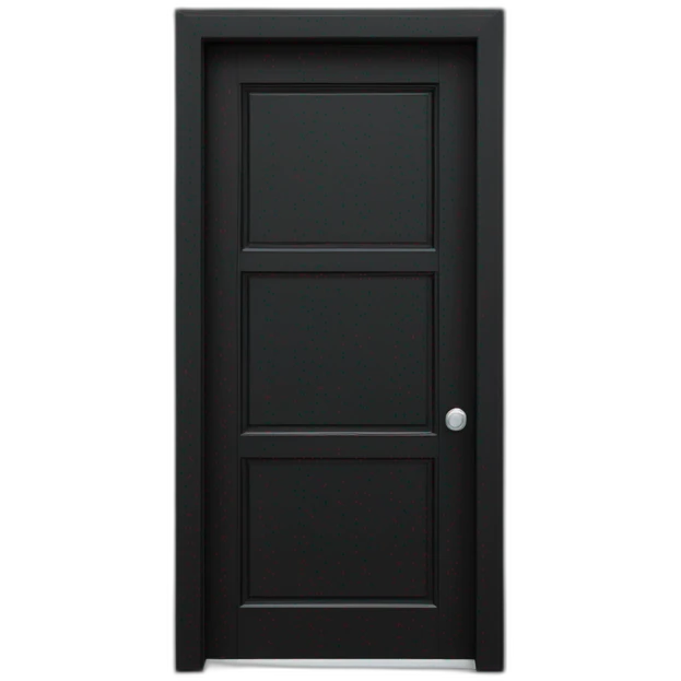 Large windowless rectangular matte black door whitek handle and a vertical BCD sight Adjace emoji