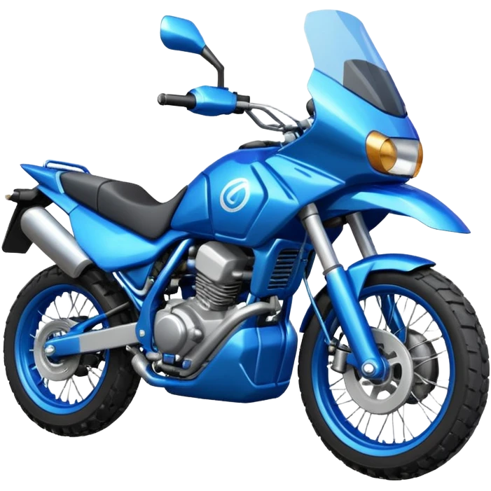 Эндуро мото синий emoji