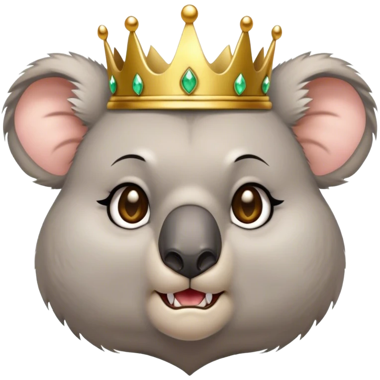 An angry koala princess  emoji