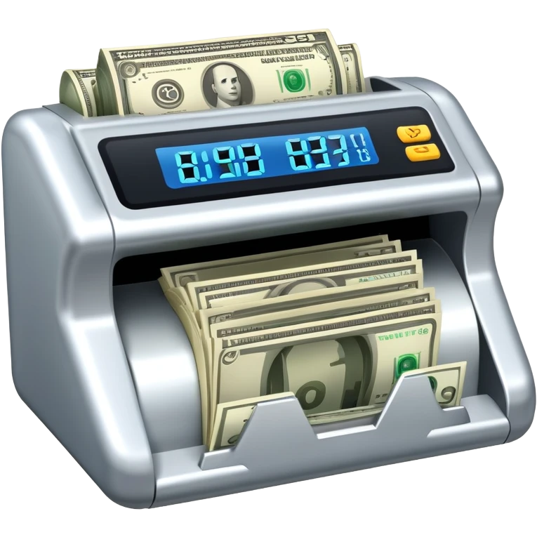 Money counter emoji