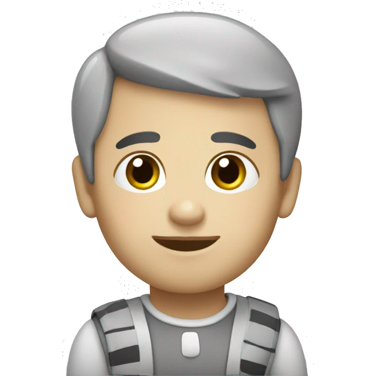 white french with grey spots  emoji