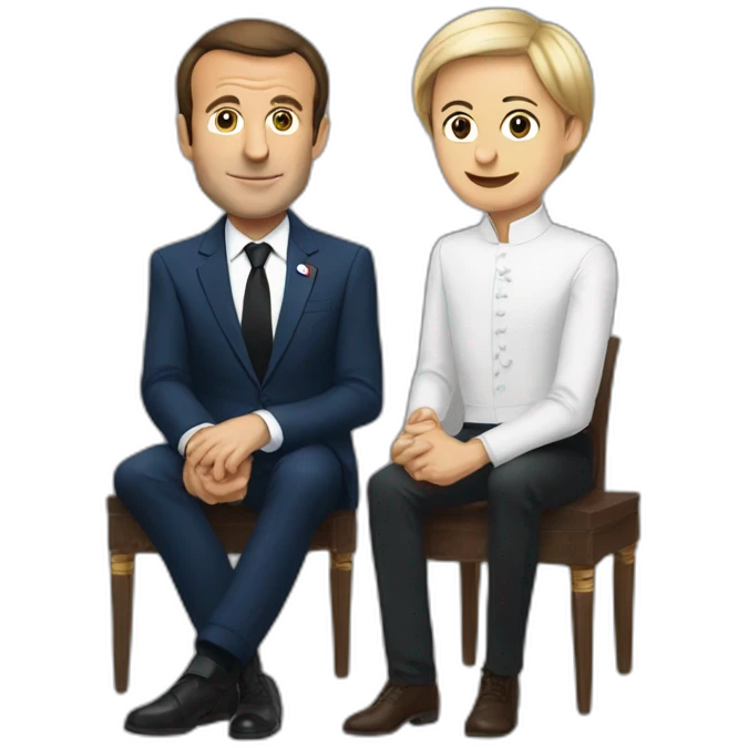 Mbape et macron emoji