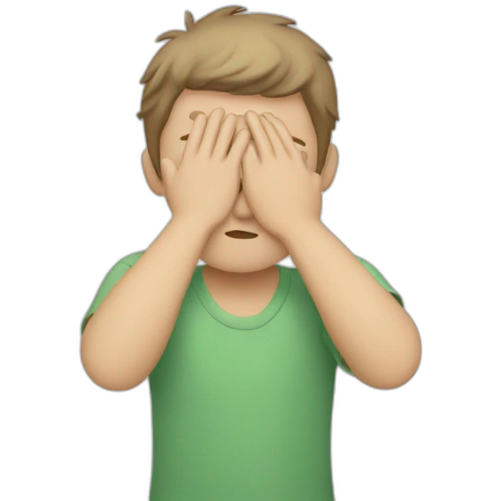 person wipes sweat from their face emoji