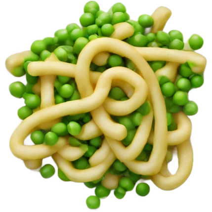 bucatini with some peas emoji