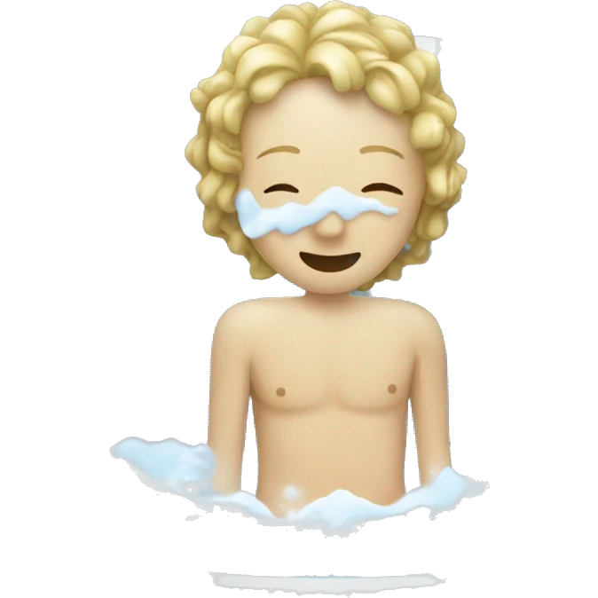 bath with ice   emoji