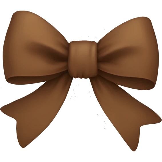 brown bow emoji