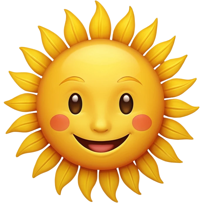 smiling sun emoji