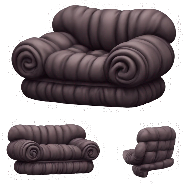 Camaleonda Mario Bellini sofa emoji