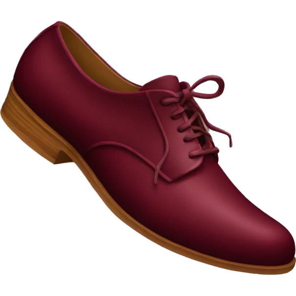 Burgundy shoes  emoji