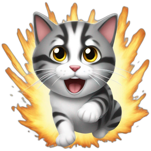 exploding kitten emoji