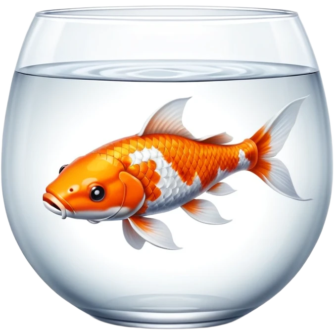 koi fish in bowl emoji