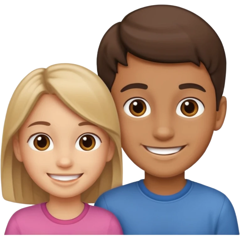 boy and girl happy  emoji