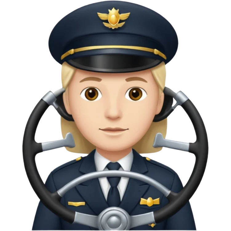 chauffeur with steering wheel emoji