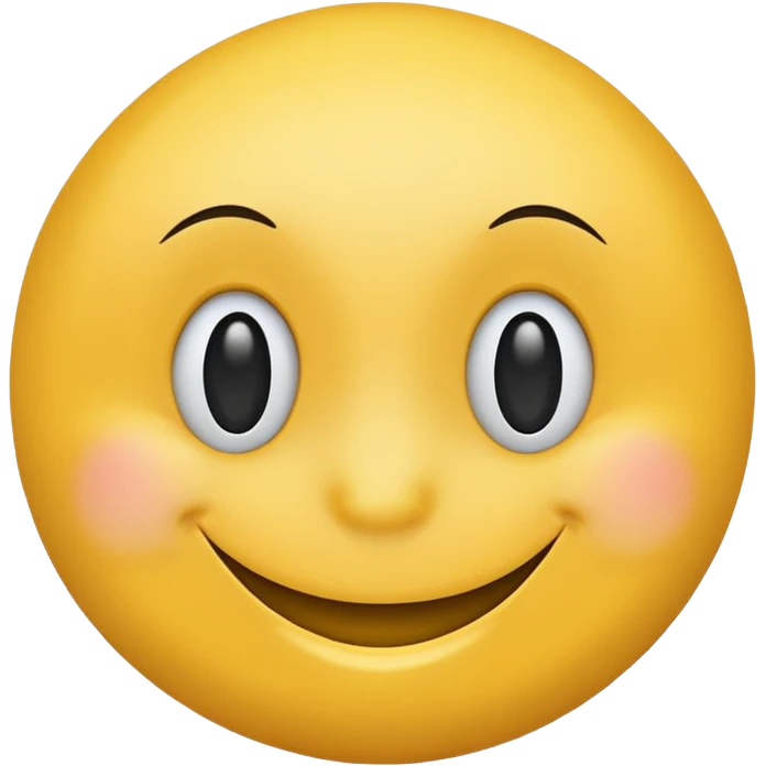 Neutral smiley emoji