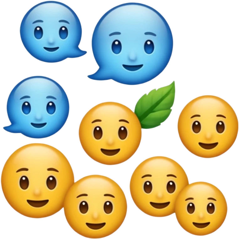 Mavi yuvarlağın içinde beyaz tik emoji