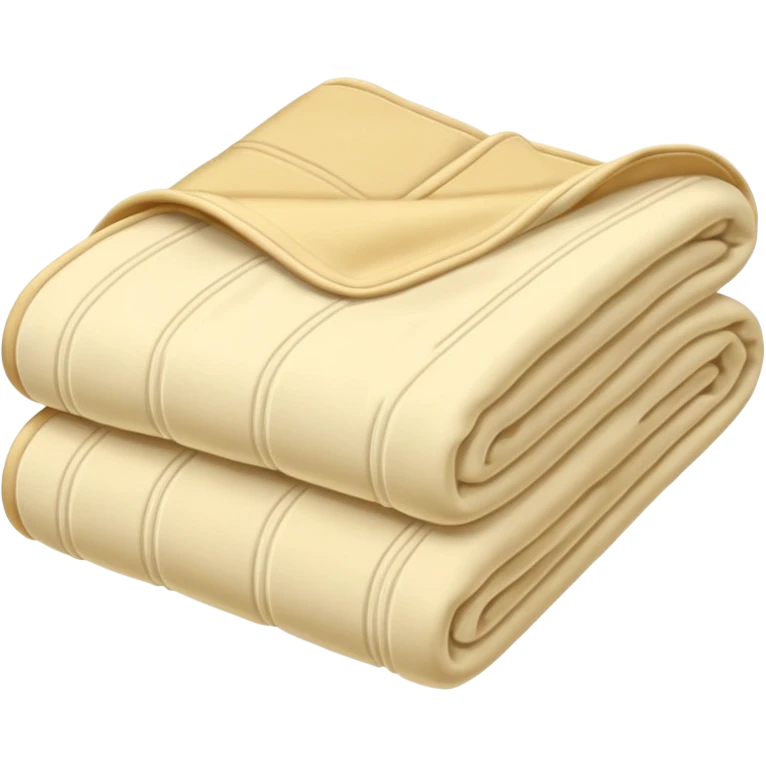 Cream colored blanket folded emoji