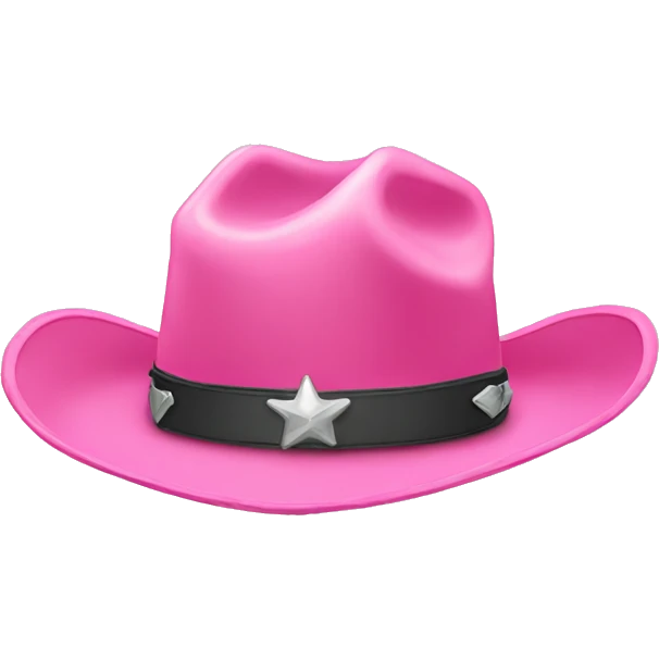 Pink cowboy hat  emoji