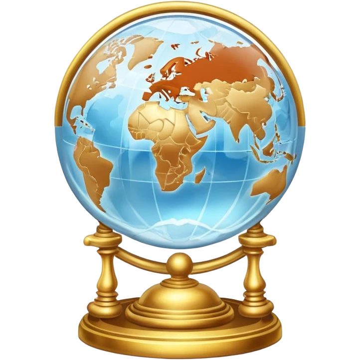 Epic divine marbles inside globe aesthetic-scenery- emoji