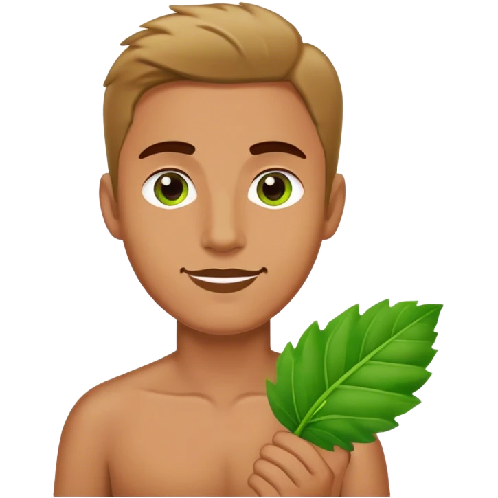 man with leaf emoji