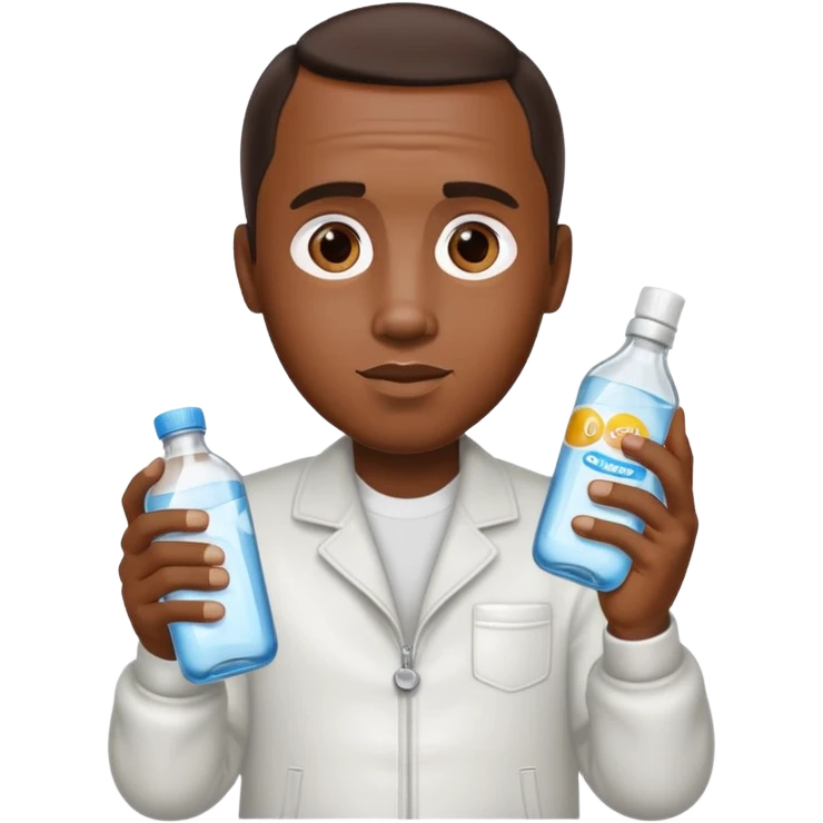 Diddy holding baby oil emoji