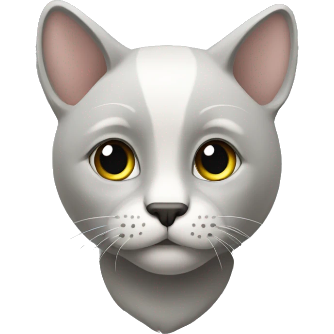 Серый кот спит emoji