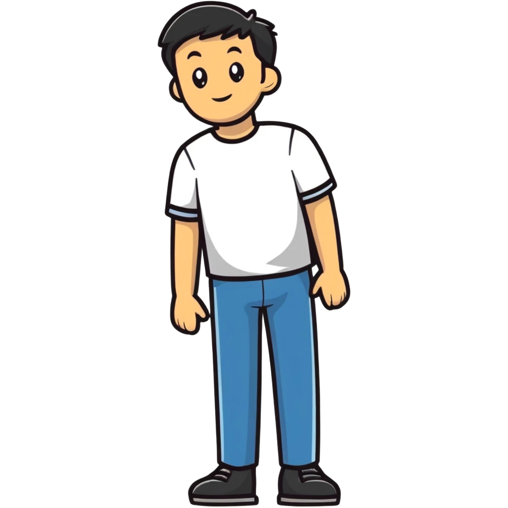 guy standing out in a crowd emoji