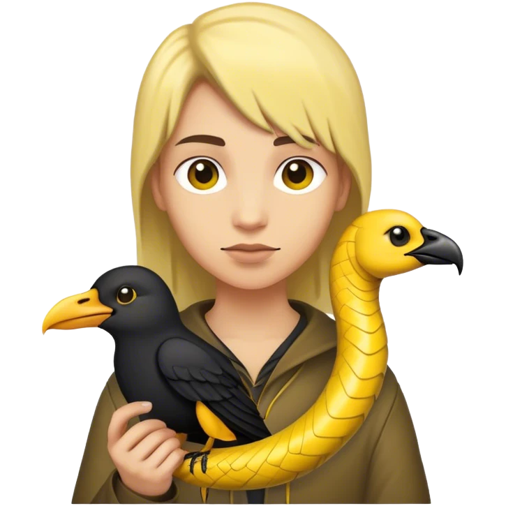 i want a snike yellow with a crow emoji